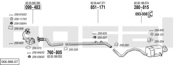 BOSAL 066.986.07 Exhaust System